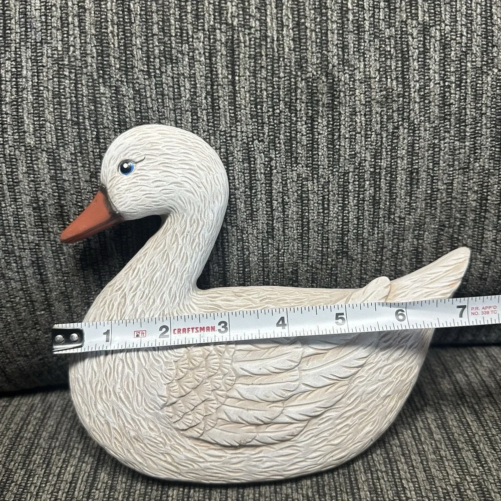 Ceramic Duck 3D Wall Art Vintage Ceramic Hand Painted 7.5